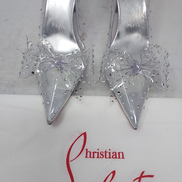 Christian Louboutin Jelly Strass Bow Wedding Crystal PVC Pump - Picture 9 of 13